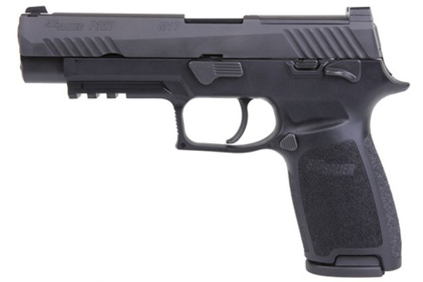 SIG Sauer P320 Full-Size 9mm Pistol with Night Sights and Manual Safety, 17+1 Capacity