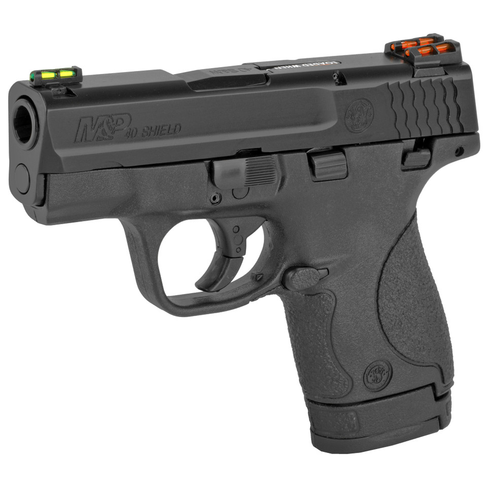 S&W Shield .40 S&W 3.1" Black 7-Round Hi-Viz CA Compliant