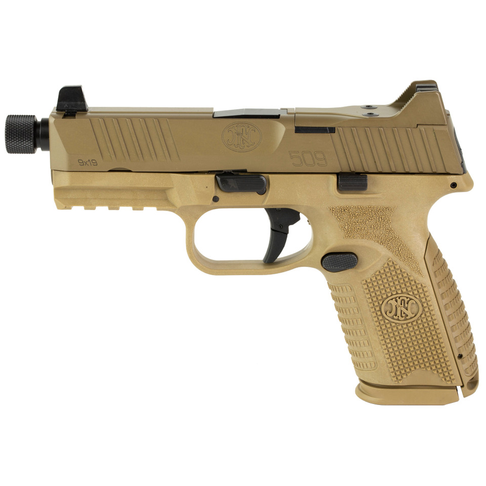 FN 509M Tactical 9mm 4.5" 24-Round FDE Night Sights