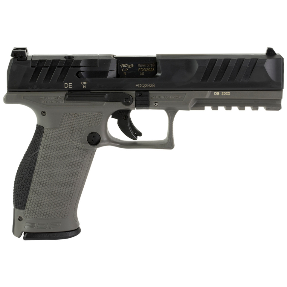 Walther PDP Full Size 9mm 5" 18-Round Gray Optics Ready