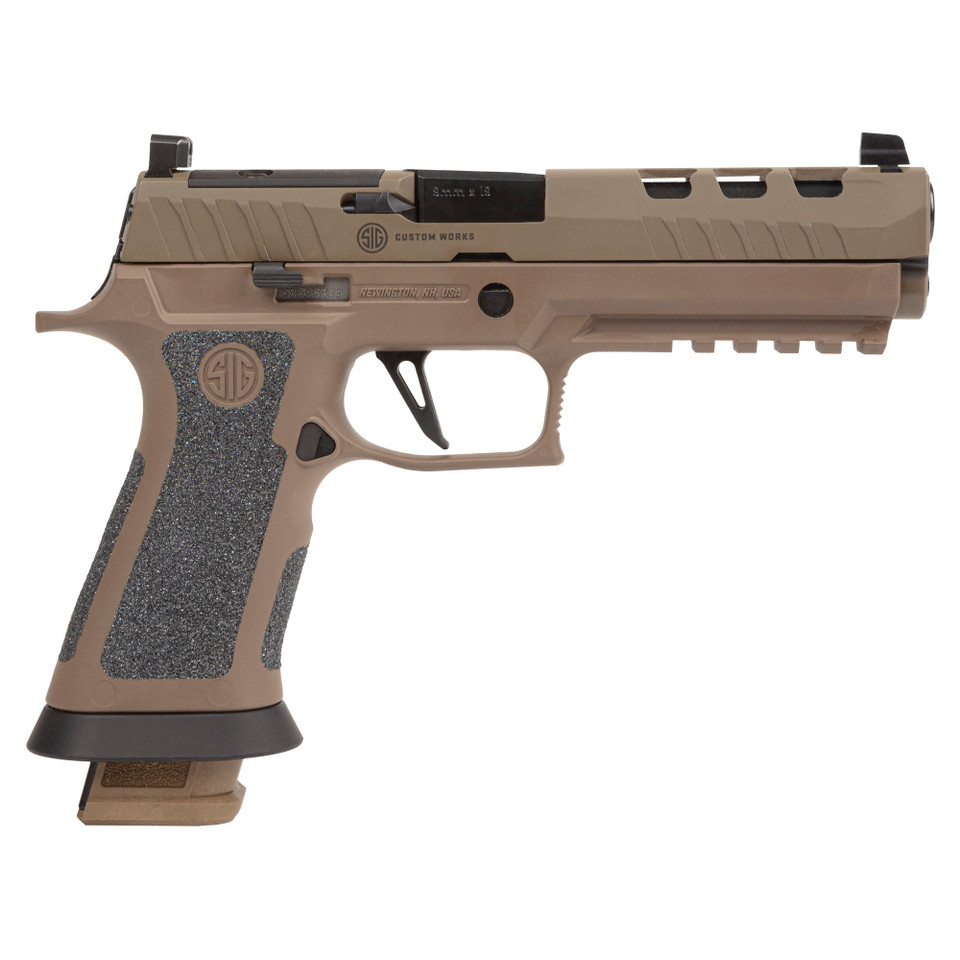 SIG P320X5 DH3 9MM Pistol, 5" Barrel, 21-Round, Coyote Finish