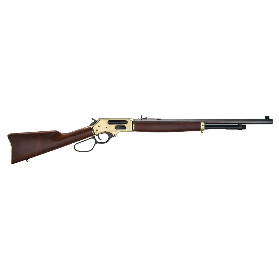 Henry Brass 45-70 Lever Action Rifle with 22" Barrel and Side Gate