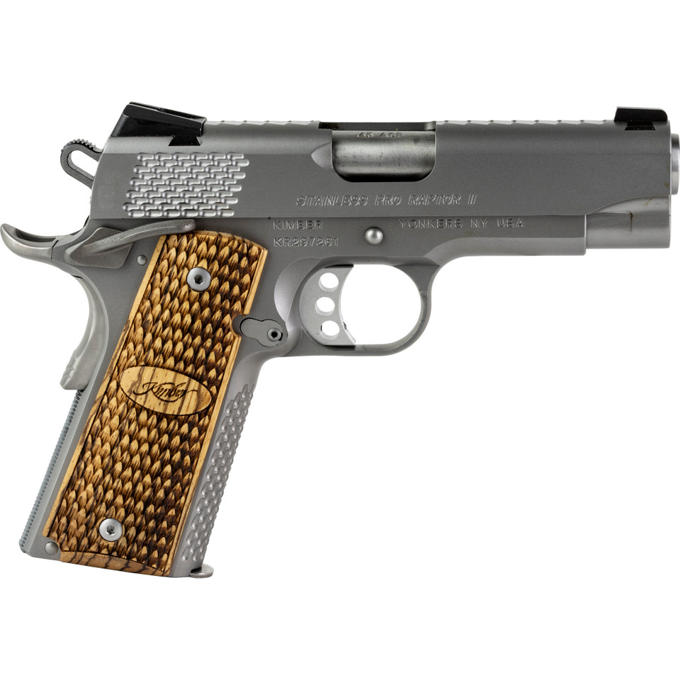 Kimber Stainless Pro Raptor II .45 ACP 4" Night Sights