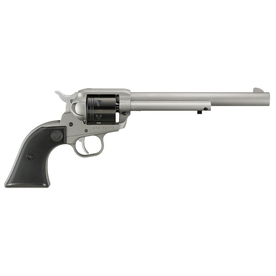 Ruger Wrangler 22LR Revolver, 7.5" Barrel, 6-Round, Silver Finish
