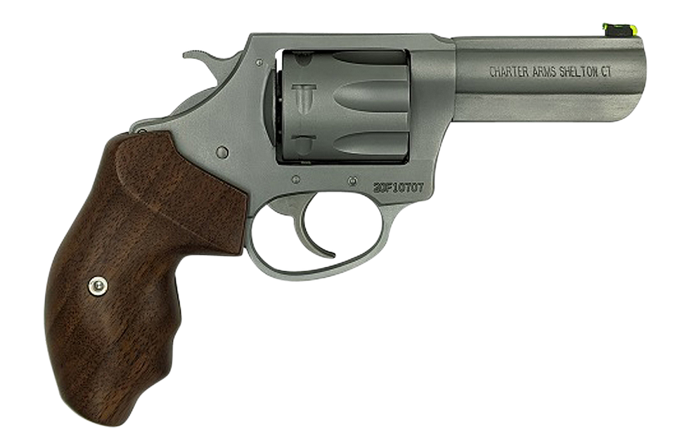 Charter Arms Professional IV 32 H&R Mag Revolver, 7-Shot, 3" Stainless Barrel, Wood Grip