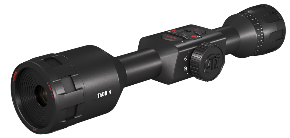 ATN Thor 4 640 Thermal Rifle Scope with Rangefinder, 1-10x Multi Reticle, Black Anodized Finish