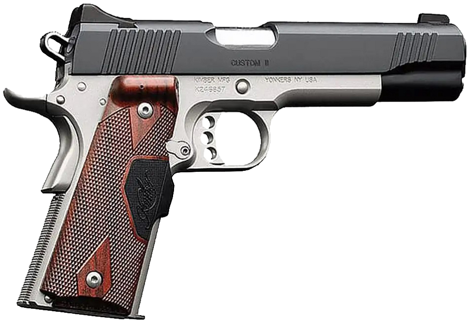 Kimber Custom II Two-Tone LG .45 ACP Pistol with Rosewood Grip