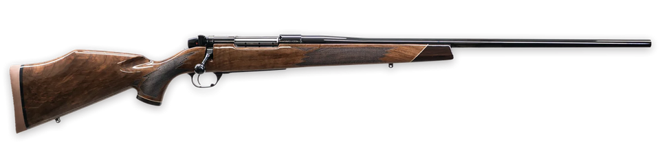 Weatherby Mark V Deluxe 240 Wthby Mag Rifle with High Gloss Finish and Walnut Stock