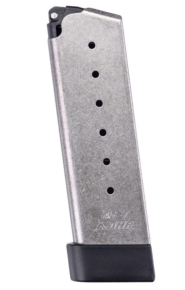 Kahr Arms K725G Stainless 7rd 45 ACP Magazine with Grip Extension for CW/KP Models