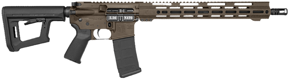 Diamondback DB15 Carbon Series 5.56 NATO Rifle with Midnight Bronze Cerakote and Magpul MOE Grip