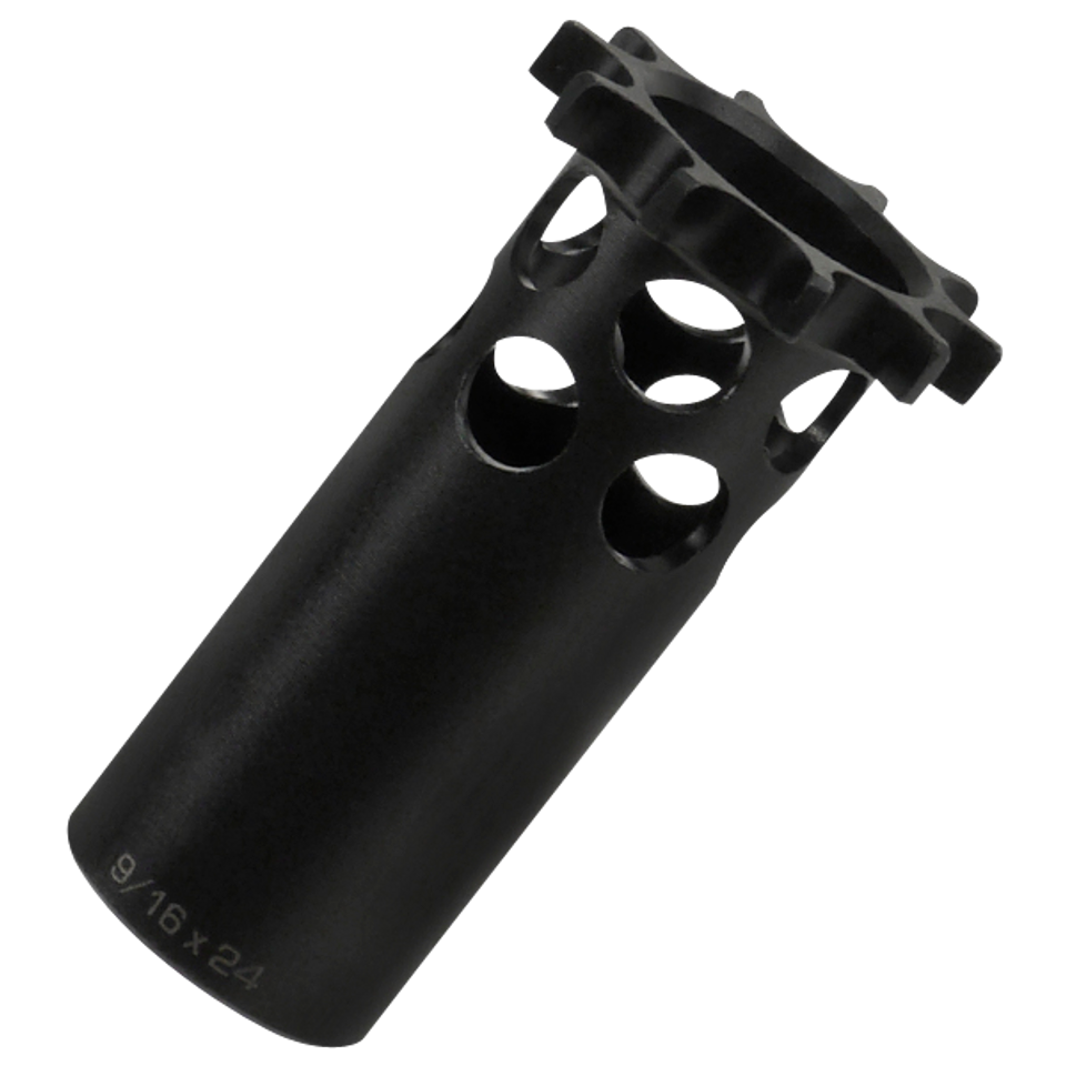 Dead Air DA403 P-Series Piston 9/16"-24 tpi in Black Finish