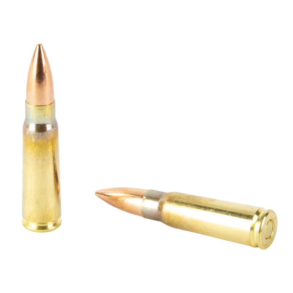 PPU 7.62x39mm 123 Grain FMJ Ammunition - 20 Rounds per Box, 1000 Rounds per Case