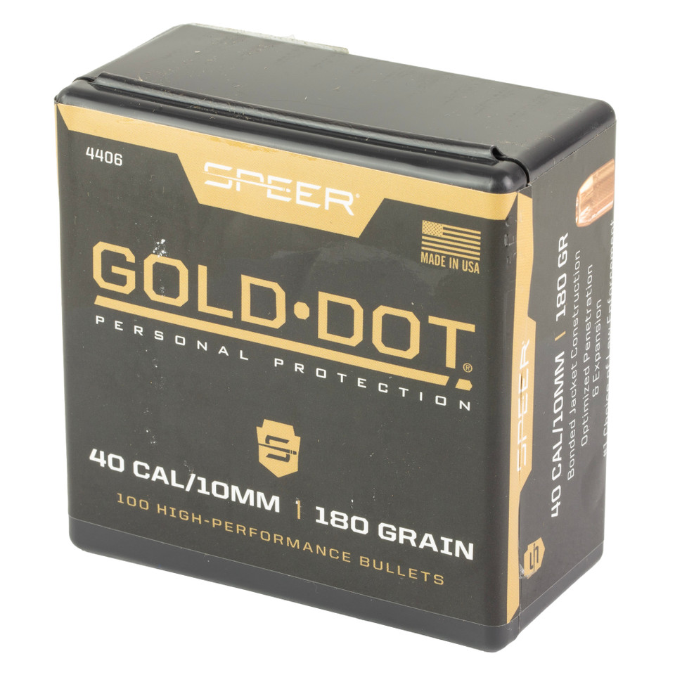 Speer Gold Dot .400 180 Grain Hollow Point - 100 Count
