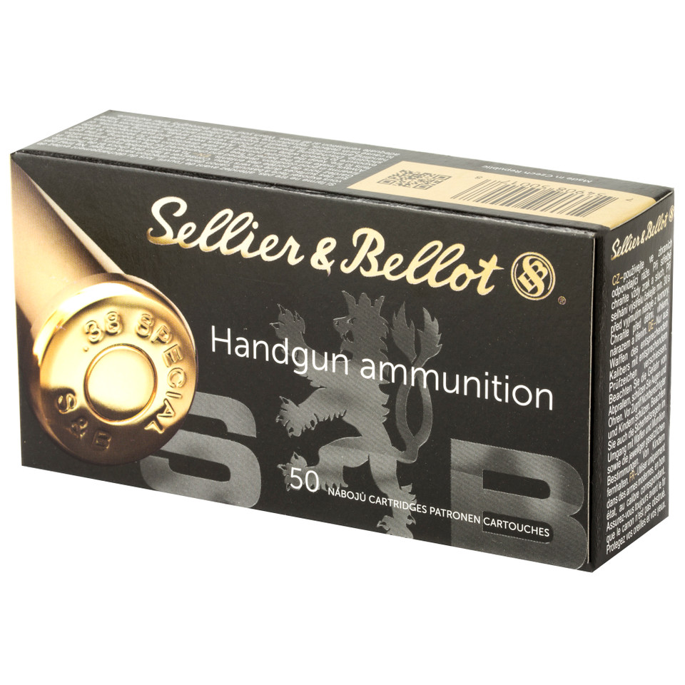 S&B .38 Special 148 Grain Wadcutter Ammunition - Box of 50