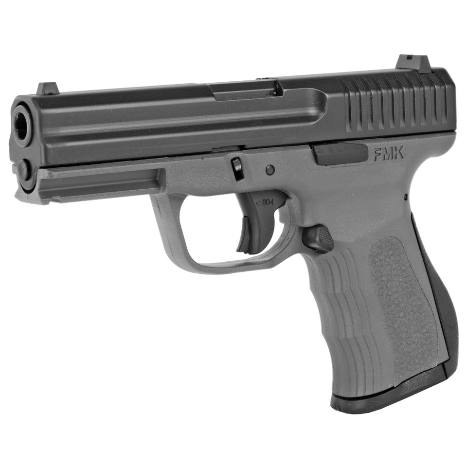 FMK 9C1G2 9mm Pistol, 4" Barrel, 14-Round Capacity, 2 Magazines, Gray Finish