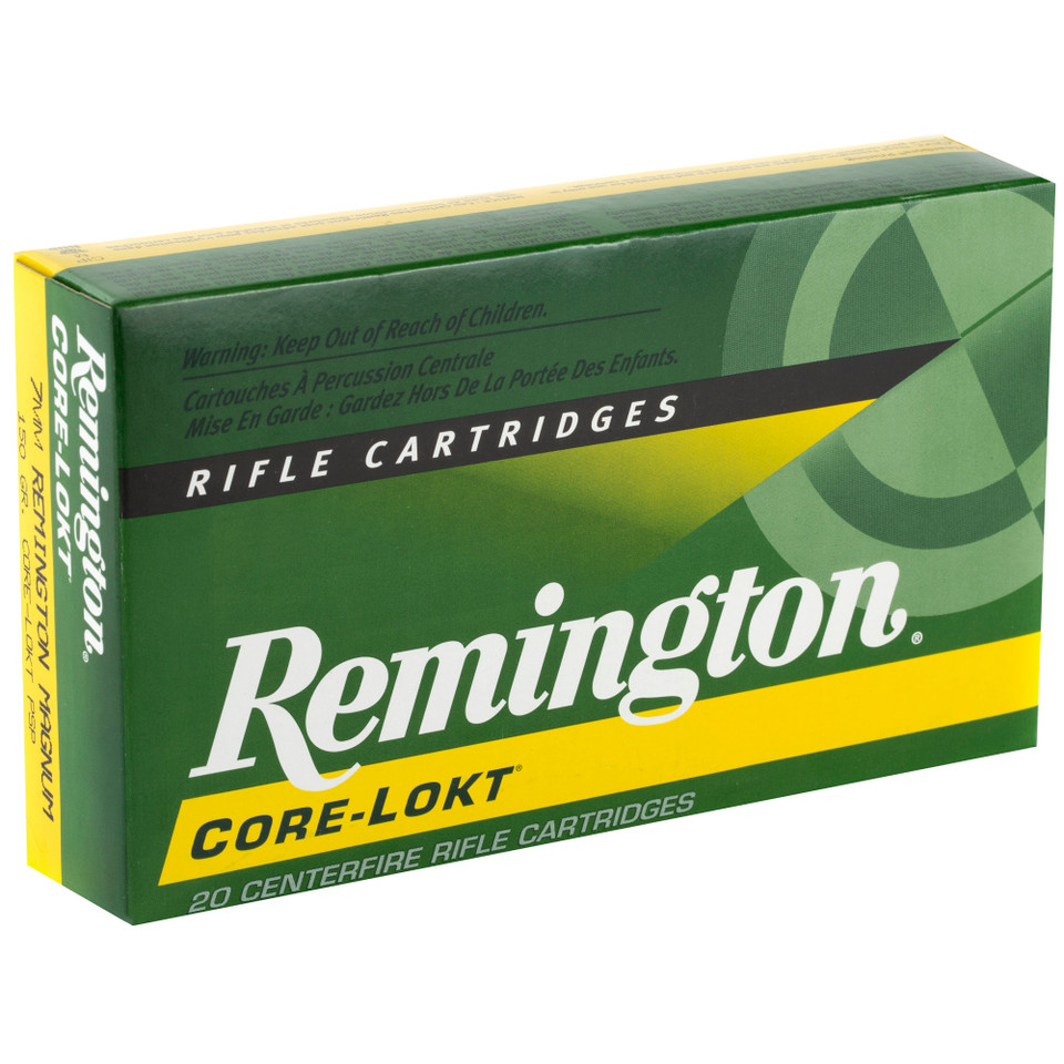 REM 7MM REM 150GR PSP CL Ammunition - 20 Rounds per Box, 200 Rounds per Case