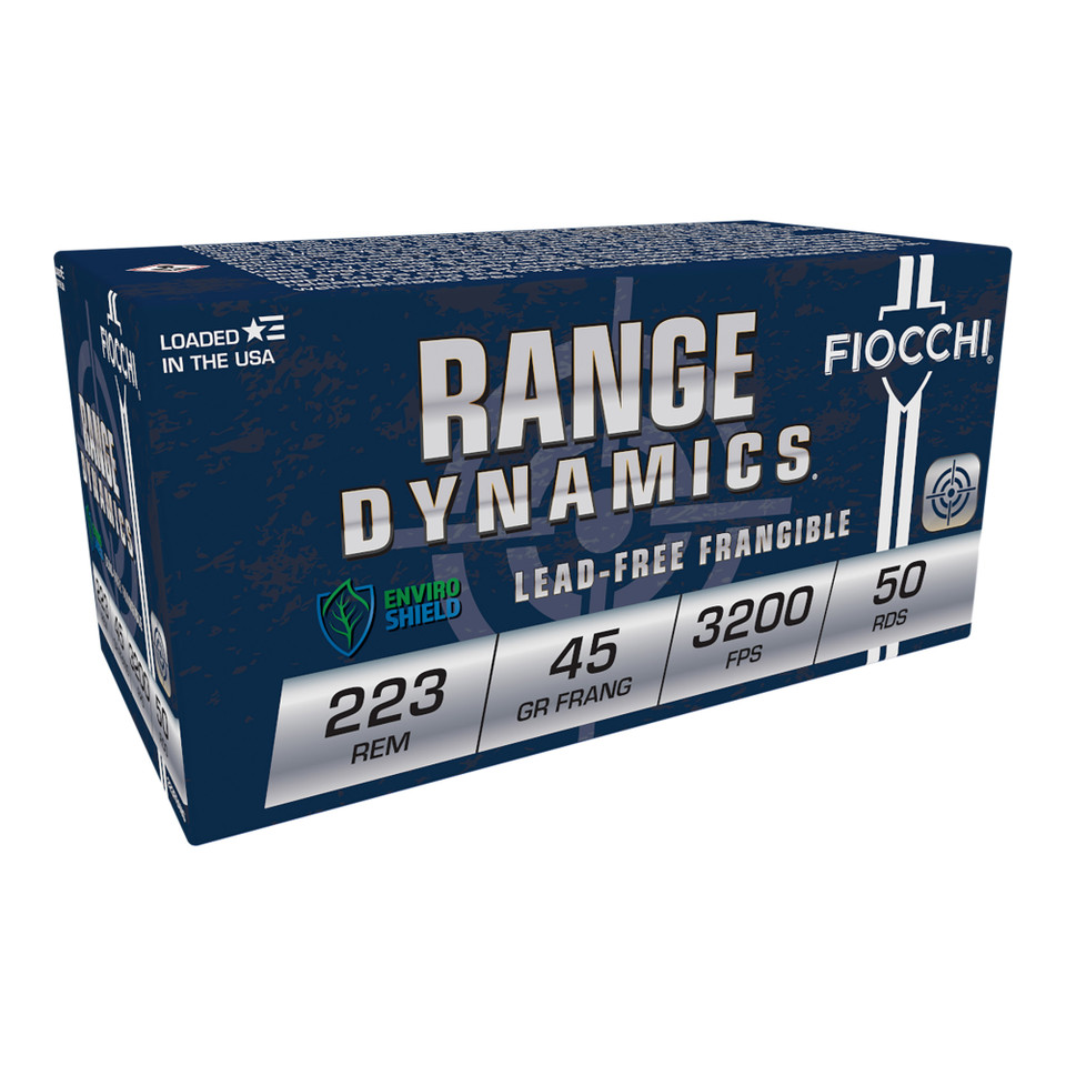 FIOCCHI .223 Remington 45 Grain Frangible Ammunition - 50 Rounds/1000 Rounds