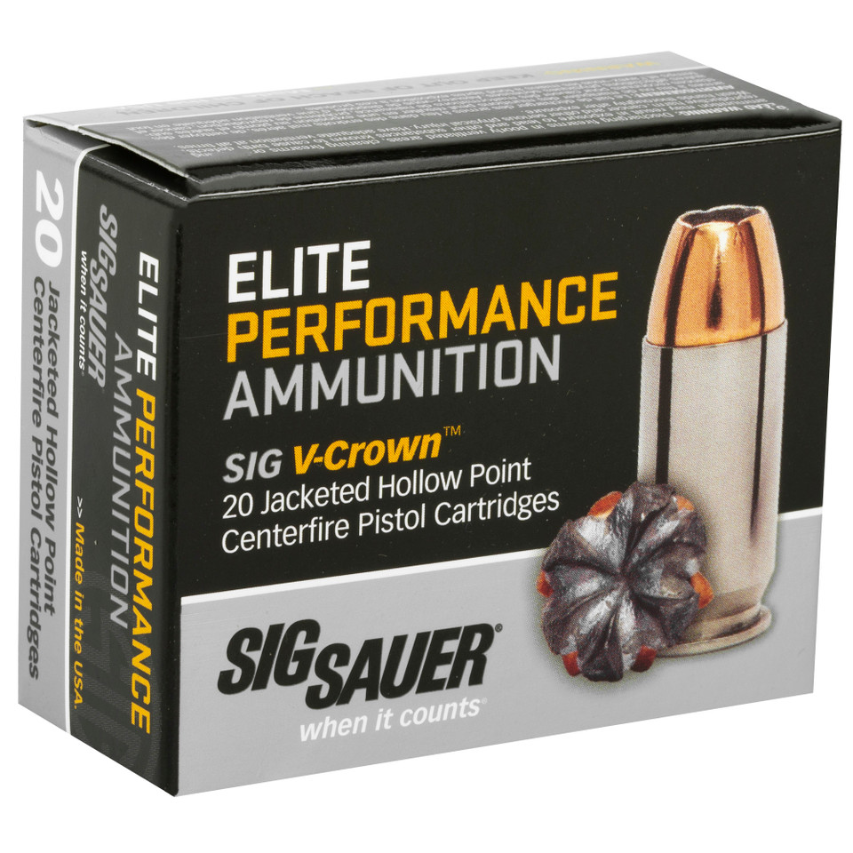 SIG Ammo .380 ACP 90gr JHP - 20 Rounds per Box, 200 Rounds per Case