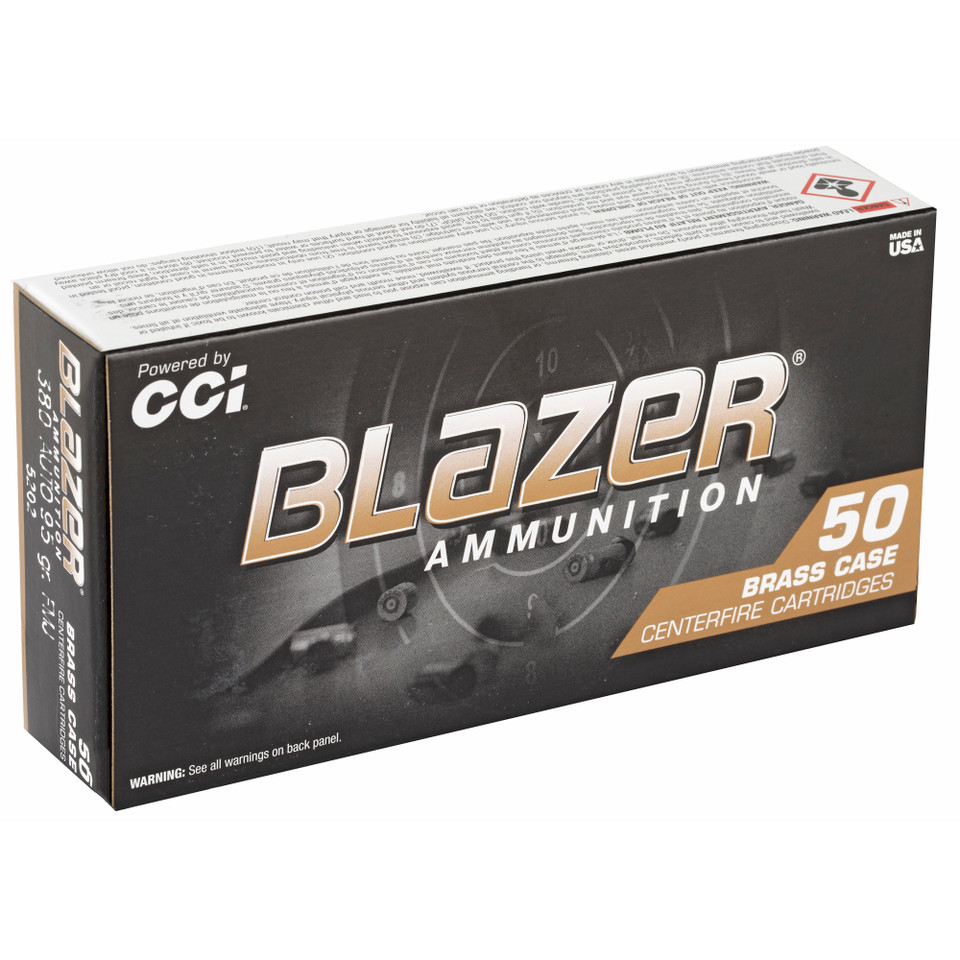 BLAZER BRASS 380ACP 95GR FMJ Ammunition - 50 Rounds/1000 Rounds