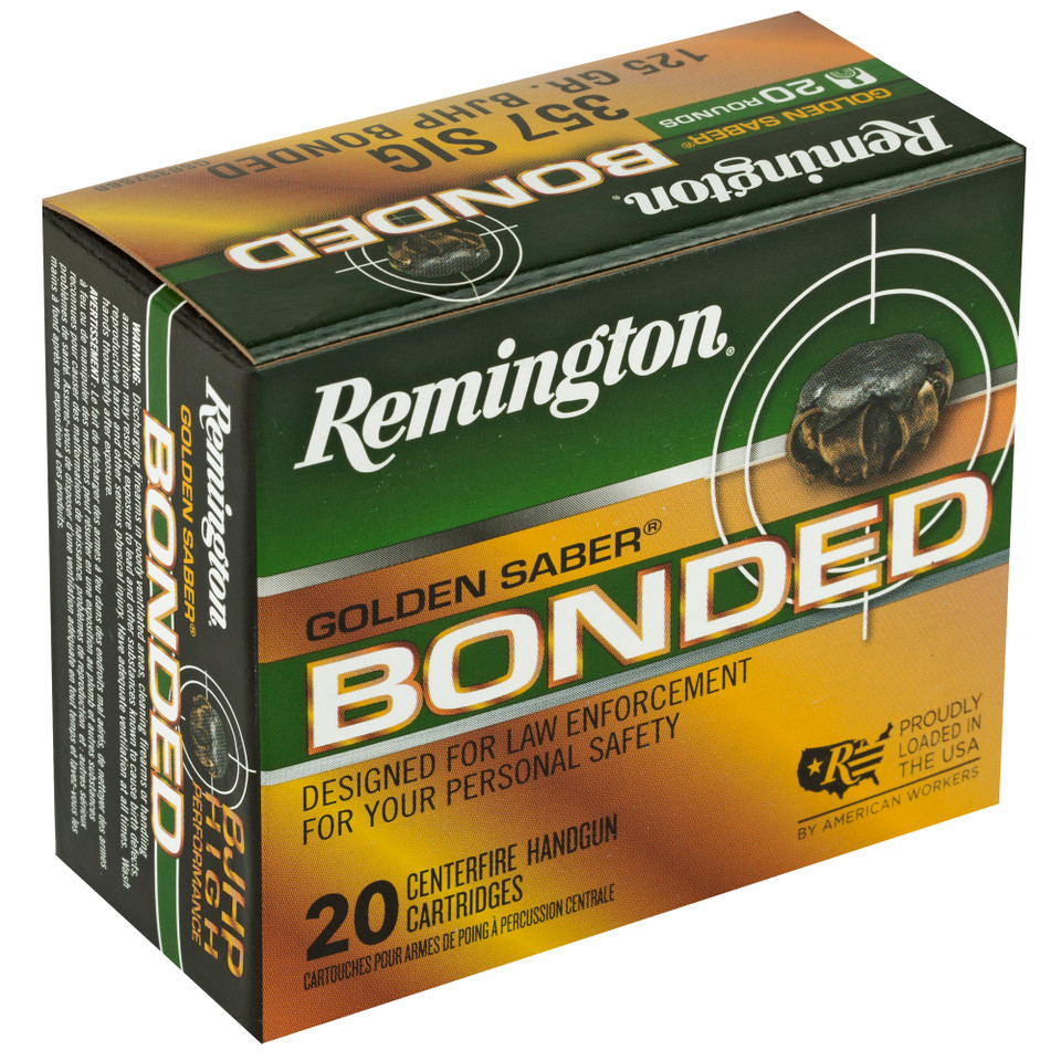 Remington Golden Saber .357 SIG 125 Grain, 20 Rounds/500 Rounds