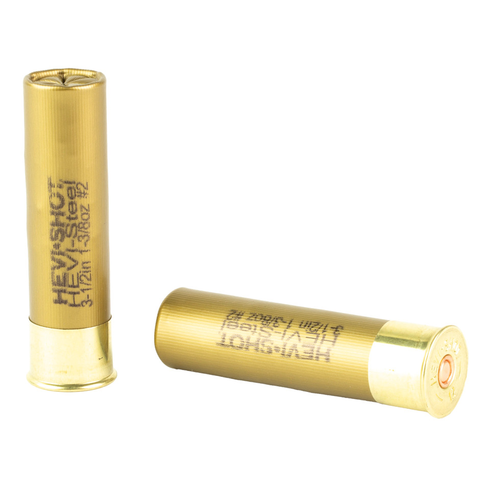 HEVI STEEL 12GA 3.5" #2 Shotgun Shells - 25 Rounds per Box, 250 Rounds per Case