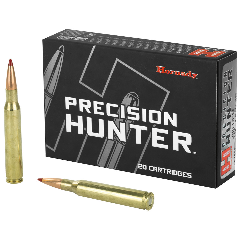 Hornady Precision Hunter 280 Remington 150 Grain ELD-X, 20 Rounds/200 Rounds