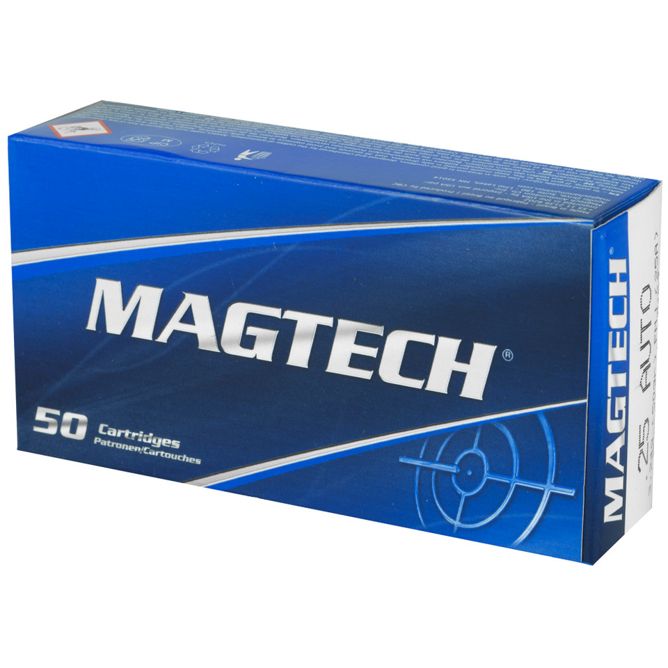 MAGTECH 25ACP 50GR FMJ Ammunition - 50 Rounds/1000 Rounds