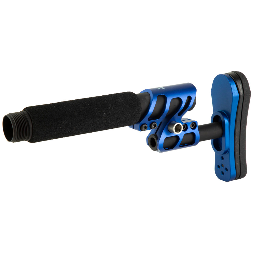 ODIN ZULU Adjustable Stock with Pistol Buffer - Blue