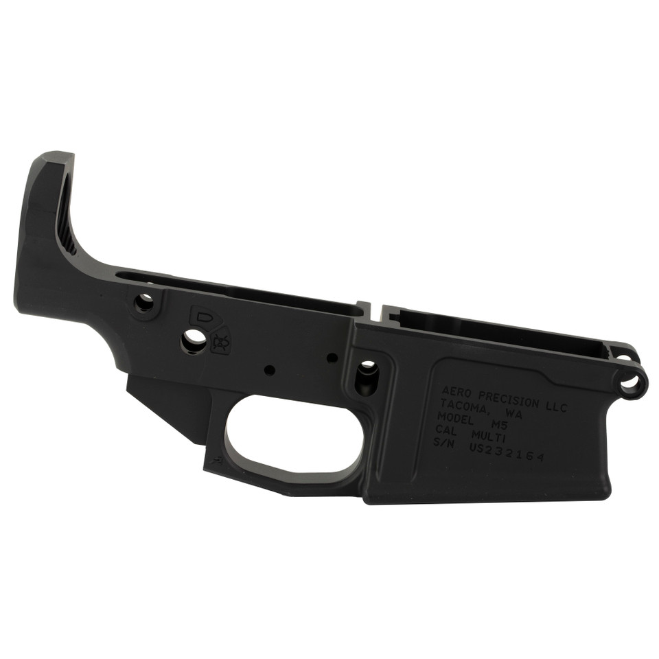 Aero M5 AR10 Stripped Lower Receiver - Black