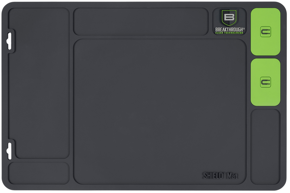 Breakthrough Clean BTSGMH Shield Mat in Gray/Green PVC - 17.88"x11.88"