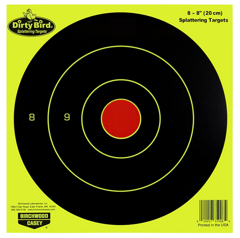 Birchwood Casey Dirty Bird Bullseye Target Pack - 50 Sheets