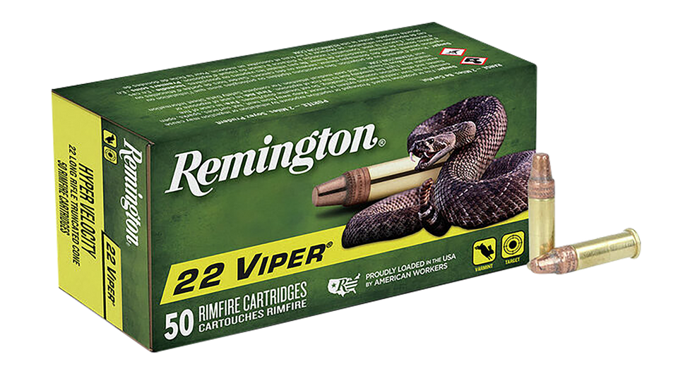 Remington Viper 22LR 36gr Rimfire Ammo - 50 Rounds per Box