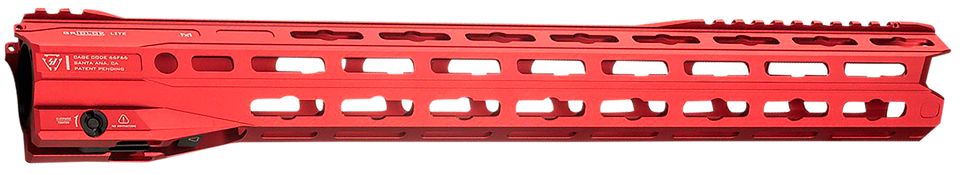 Strike Industries GRIDLOK-LITE-17-RED 17" M-LOK Rail for AR-15 - Quick Detach System, Red Aluminum