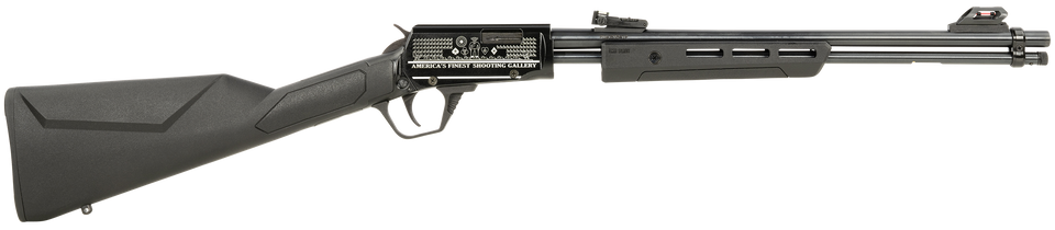 Rossi RP22181SYEN07 22LR Rifle: 18" Polished Black, 15+1 Capacity, Engraved Receiver, Fixed Stock