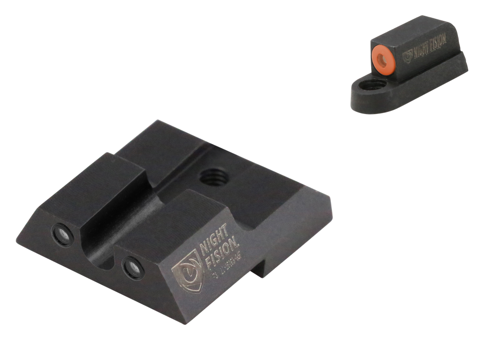 Night Fision CZU076007OGZG Tritium Night Sights For CZ-USA  Green Tritium Orange Outline Front Sight-Green Tritium Black Outline Rear Sight CZ P-07/P-09
