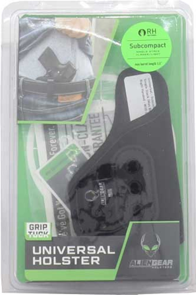 Universal Alien Gear Grip Tuck Holster for Subcompact with Laser