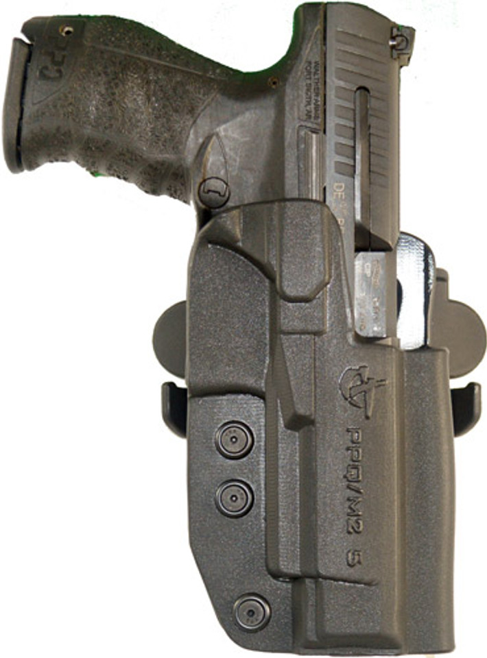 Comp-Tac International RH OWB Belt/Paddle Holster for Walther PPQ M2 5" Black