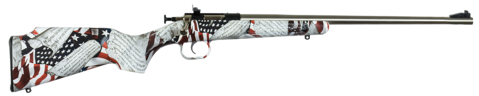 Crickett KSA3168 Youth .22 LR Rifle with American Flag Stock and Safety Features