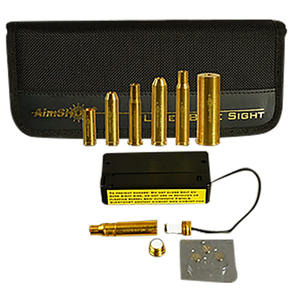 Universal Rifle Caliber Laser Boresight Kit - Aimshot KTRIFLE Brass