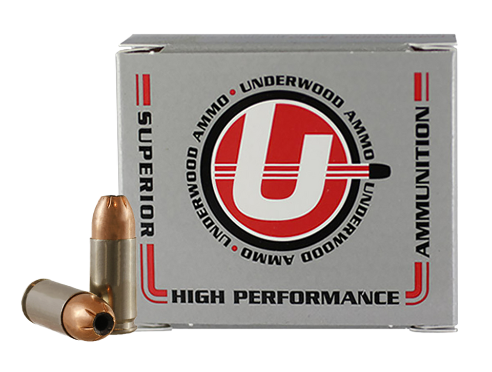 Underwood Ammo 9mm+P 147gr JHP 20/Box, 10/Case
