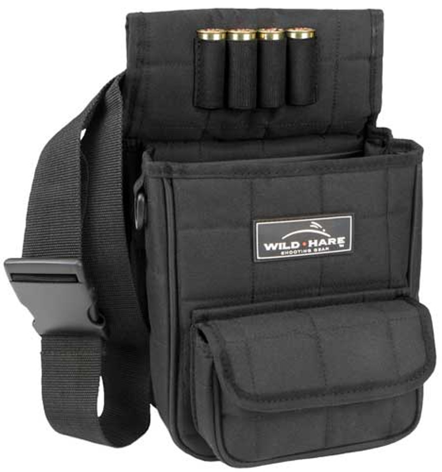 Deluxe Shot Shell Pouch - Black Peregrine Outdoors Wild Hare