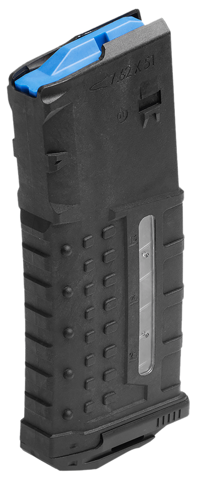 Leapers RBTDM25 25-Round Windowed .308 Win Magazine - Black Polymer/Steel