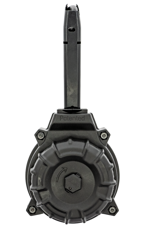 ProMag DRMA94 50-Round 9mm Drum Magazine for Taurus TH9 - Black Zytel Polymer