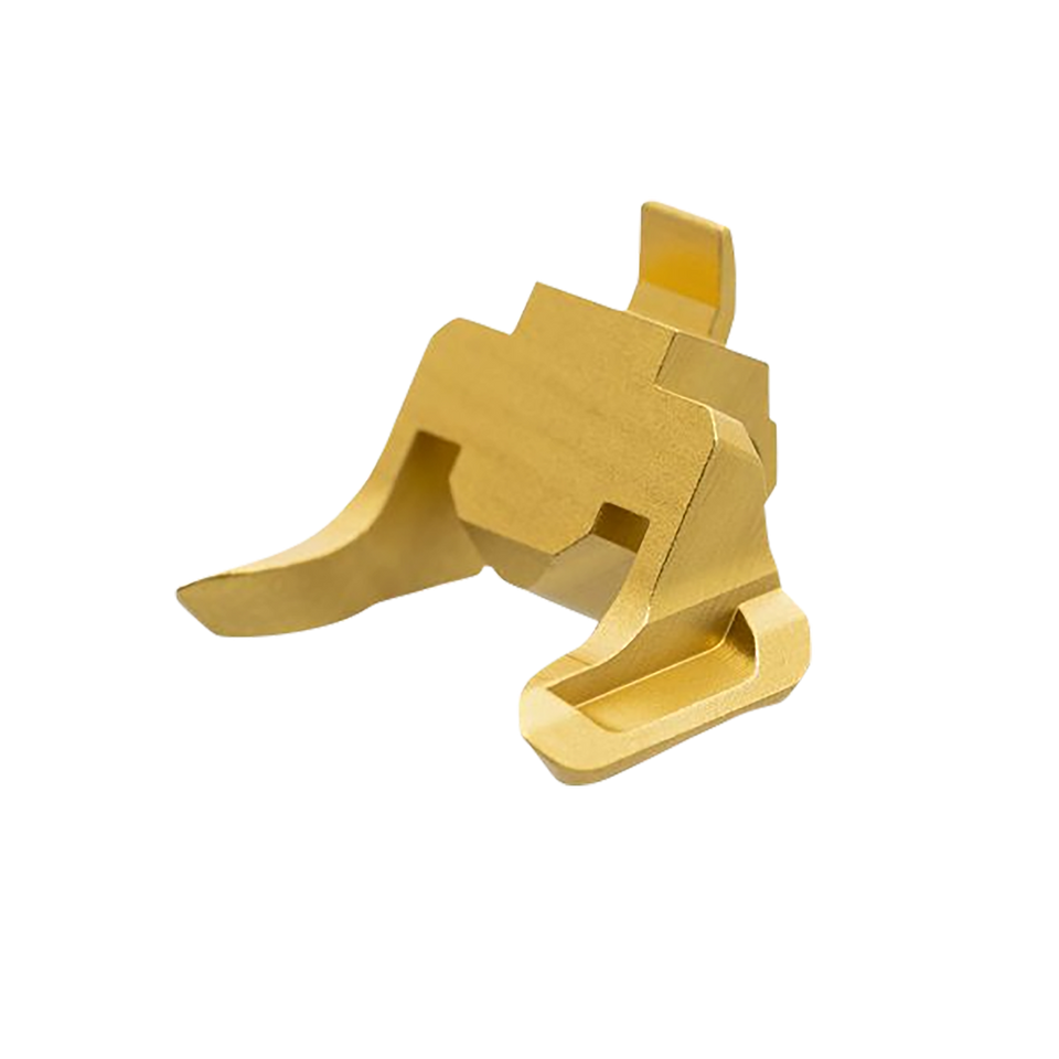 Gold Aluminum Extended Magazine Release for Heckler & Koch VP9/VP40 - Tyrant CNC TDVP9EGOLD 9mm/40 S&W