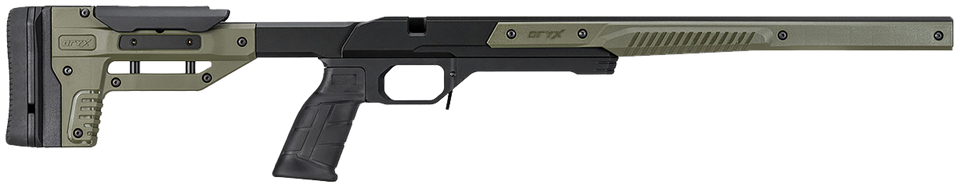 MDT Sporting Goods Oryx Sportsman OD Green Aluminum Chassis for Tikka T3/T3x Short Action 32.25"