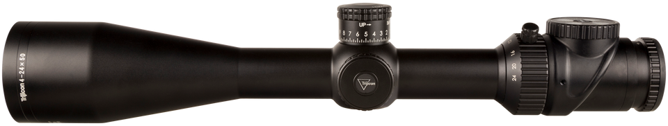 Trijicon AccuPoint 4-24x50mm Satin Black Scope with Green Triangle Post Reticle