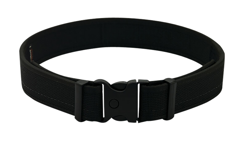 Uncle Mike's Leather Gun Belt - Matte Black, 32/36, 1.50" Wide, Buckle Closure