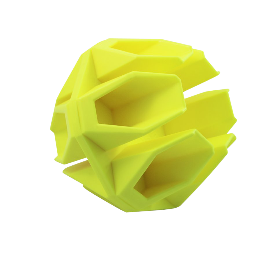 Birchwood Casey Ground Strike Hex Ball Target - Yellow Impact Motion for Pistol/Rifle