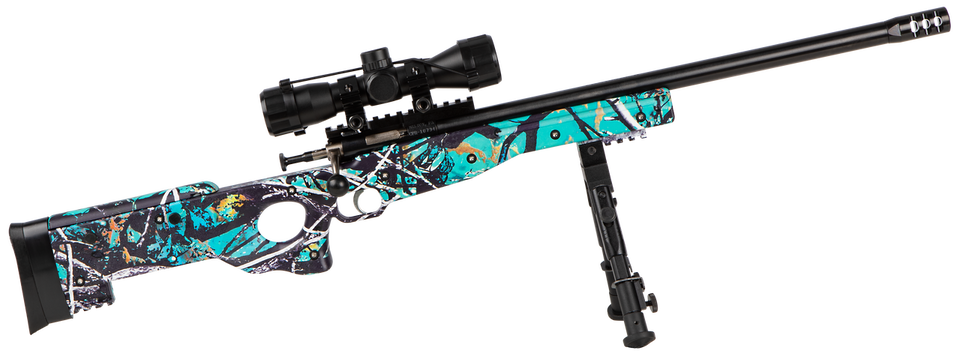 Crickett KSA2149 Youth 22 LR Rifle with Scope & Bipod - Muddy Girl Serenity Stock