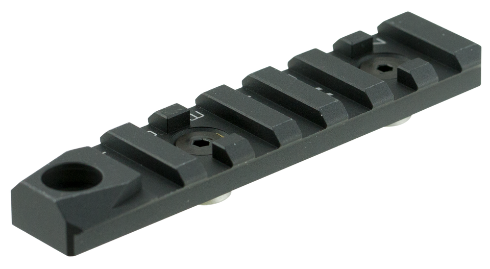 Strike Industries LINKRS7QD MLOK Rail Section with QD-7 Slots - Black Anodized